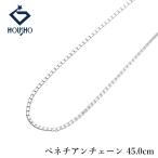  цепь колье K18 белое золото 45.0cm венецианский цепь металлы только камень нет бесплатная доставка б/у . правильный 904569