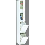 エムケー　分別ダストボックス　ＣＬＤ−１３１Ｗ　２分別上部空間利用タイプ