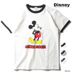 HOUSTON /hyu- камень 22225 [HOUSTON] MICKEY PRINT RINGER S/S TEE / Mickey принт Lynn ga- короткий рукав футболка - все 3 цвет -