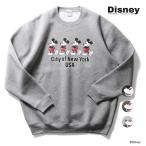 HOUSTON / ヒューストン 22258 【HOUSTON】 MICKEY MOUSE C/N SWEAT (NY) / ミッキーマウス プリント クルーネック スウェット (ニューヨーク) -全3色-