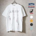 HOUSTON /hyu- камень 22423 PIGMENT PRINT TEE (ARMY) /pig men to принт короткий рукав футболка ( Army ) - все 4 цвет -