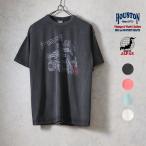 HOUSTON /hyu- камень 22426 PIGMENT PRINT TEE (RACE) /pig men to принт короткий рукав футболка ( гонки ) - все 4 цвет -