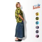 HOUSTON woman /hyu- камень u- man 4055W ALOHA SHIRT (PINEAPPLE) / гавайская рубашка - все 6 цвет -