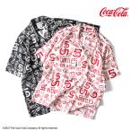 HOUSTON / ヒューストン 41227 COCA-COLA ALOHA SHIRT(IN BOTTOLES 5CENT) / コカ・コーラアロハシャツ -全2色-