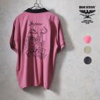 HOUSTON /hyu- камень 41310 SOUVENIR SHIRT(MAP) / Hsu алый a рубашка - все 3 цвет -