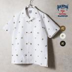 HOUSTON /hyu- камень 41346 OXFORD EMBROIDERY S/S SHIRT ( дракон .) / оскфорд .? рубашка с коротким рукавом ( дракон .) - все 3 цвет -