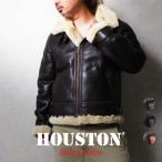 【OFFICIAL限定】HOUSTON / ヒューストン 8221 B-3 FLIGHT JACKET MOUTON Leather / B-3 フライトジャケット ムートン レザー -全3色-