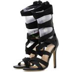 ショッピングブーツサンダル ブーツサンダル サマーブーツ サンダル ハイヒール ピンヒール かわいい 靴 レディース グラディエーター 痛くない オシャレ ブーツ