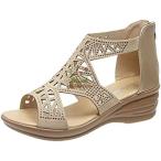 ブーツサンダル レディース 厚底 おしゃれ ウエッジソール サンダル オープントゥ コンフォート おしゃれ サマーブーツ ショート 軽量