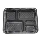 ショッピング弁当 弁当容器 M-58-1 黒 本体蓋セット 264×204×38mm 1ケース400枚入 エフピコチューパ