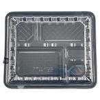 屋号必須 弁当容器 CY-2-2 黒(L) 本体蓋セット 240×202×33mm 1セット600枚入 CP570687 CP570699 エフピコチューパ
