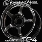アドバン レーシング TC4 アルミホイール 16×6.5J　4/100　+37 ブラックガンメタリック＆リング V4597