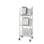 【代引・日時指定・北海道沖縄離島への配送不可】【受注生産品】弘益(KOEKI) ファイルワゴン ホワイト NFW-463