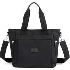 JIANLINSTマザーズバッグトートバッグレディース ナイロン大容量 防水 軽量 マザーズバッグ 2way 多機能 人気 おしゃれ斜めがけバッグブラ