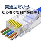  проникать тип RJ45 LAN коннектор 100 штук CAT6 CAT5E LAN кабель для проникать type LAN коннектор электропроводка простой коготь поломка трудно 