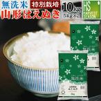 ショッピング米 10kg 送料無料 令和5年産 無洗米 5kg×2 はえぬき 10kg 山形県産 特別栽培米 お米 送料無料