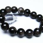 パワーストーン 天然石 モリオン 純天然 黒水晶 ブレスレット14mm t112-2595