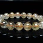 パワーストーン 天然石 ファイナルグレードルチルクォーツ（金針ルチル水晶）ブレスレット 11mm  t15-11119