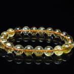 パワーストーン天然石虹入りシトリンブレスレット10mmt366-12277