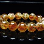 パワーストーン天然石虹入りシトリンブレスレット15mmt366-13563