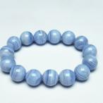 パワーストーン天然石ブルーレースアゲートブレスレット14mmt58-7029