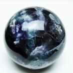 パワーストーン 天然石 フローライト 丸玉 78mm  t616-5002