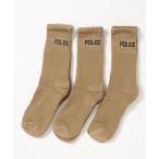 送料無料 靴下 3Pパック トスダイス TOSSDICE OFFICER'S SOCKS 3P-PACK ポリス  POLICE