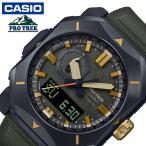 カシオ 腕時計 CASIO 時計 プロトレック PRW-6900シリーズ PRO TREK Climber Line メンズ 腕時計 ダークグリーン ソーラー アウトドア キャンプ カジュアル