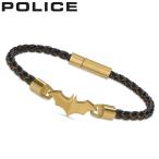 ポリス アクセサリー POLICE ブレスレット バットマン BATMAN メンズ ゴールド ブラック 男性 誕生日 記念日 お祝い 贈り物 彼氏 夫 パパ 父 息子