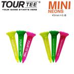 TOUR TEE MINI NEONS 45mm 6 шт. входит ( neon orange ) Tour чай Mini neon USGA зеленый розовый желтый правило согласовано Golf почтовая доставка соответствует отметка использование 