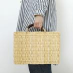 ショッピングストローバッグ かご バッグ 松野屋 ストローカゴ革手 M モロッコ バスケット 収納 おしゃれ ピクニックバスケット カゴバッグ 買い物かご 市場かご