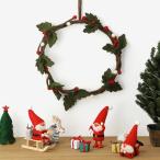 ショッピングリース リース フェルト Gry & Sif グライアンドシフ ヒイラギ クリスマスリース 北欧 玄関 壁掛け 飾り オブジェ ハンドメイド 冬飾り