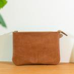 レザー ポーチ 本革 DURAM ドゥラム ファスナーポーチA6 24033 ジッパー 通帳ケース パスポートケース 化粧 メイクポーチ ペンケース