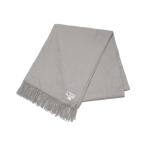 ジョンストンズオブエルガン ストール グレー カシミヤ100 レディース JOHNSTONS OF ELGIN 中古