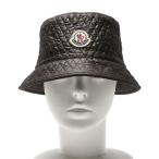 ショッピングmoncler 美品 モンクレール バケットハット ロゴ ブラック メンズ SIZE L MONCLER 中古