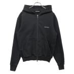 ショッピングバレンシアガ バレンシアガ ジップアップパーカー ブラック ロゴ 2018 メンズ SIZE XXS BALENCIAGA 中古