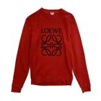 ショッピングロエベ ロエベ パイル地 スウェット アナグラム レッド レディース SIZE XS LOEWE 中古