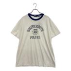 ポロ・ラルフローレン 半袖Tシャツ RINGER SHORT SLEEVE ナチュラル メンズ SIZE L POLO RALPH LAUREN 中古