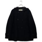 ショッピングピーコート ギャルリーヴィー ピーコート ダブルフェイス ネイビー フーディー 100％カシミヤ レディース SIZE 1 GALERIE VIE 中古