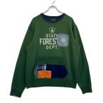 ショッピングパッチワーク 美品 ラルフローレン ポロカントリー スウェット パッチワーク USED加工 メンズ SIZE L POLO COUNTRY RALPH LAUREN 中古