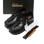  прекрасный товар Clarks поли k Anne to мокасины wala Be Wallabee Black Suede 11826 мужской SIZE UK 8 Clarks × POLIQUANT б/у 