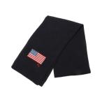 美品 ポロ・ラルフローレン ストール 星条旗 アメフラ ネイビー RL メンズ POLO RALPH LAUREN 中古