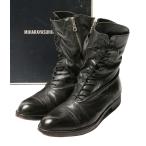  Mihara Yasuhiro гонки выше кожа ботинки 11AW кручение мужской SIZE 27.5 MIHARA YASUHIRO б/у 