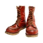 レッドウィング ブーツ 半円犬タグ USA製 90s中期 37143 メンズ SIZE 9 D RED WING 中古