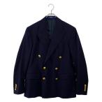 ポロ・ラルフローレン テーラードジャケット 紺ブレ ダブル メンズ SIZE 40S POLO RALPH LAUREN 中古