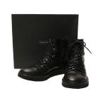  Yohji Yamamoto бассейн Homme шланг кожа треккинг ботинки 24AW HO-E06-762 мужской SIZE 04 YOHJI YAMAMOTO POUR HOMME б/у 