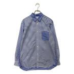 美品 コムデギャルソンシャツ 長袖シャツ ストライプパターン切替シャツ FZ-B121 メンズ SIZE M COMME des GARCONS SHIRT 中古