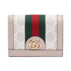 美品 グッチ 二つ折り財布 ミニウォレット 523155 0416 オフィデイア レディース GUCCI 中古