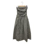  прекрасный товар Hori tei серебристый жевательная резинка проверка tube top One-piece женский SIZE F (M) holiday б/у 