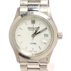 スイスミリタリーウォッチ 腕時計 HANOWA クオーツ ホワイト 6-5023 メンズ SWISS MILITARY WATCH 中古